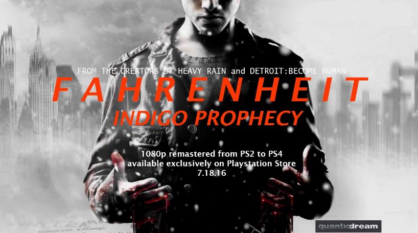 Fahrenheit: Indigo Prophecy launches on PS4 next month