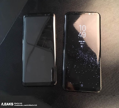 leaked images of the Samsung Galaxy S8 and S8 Plus