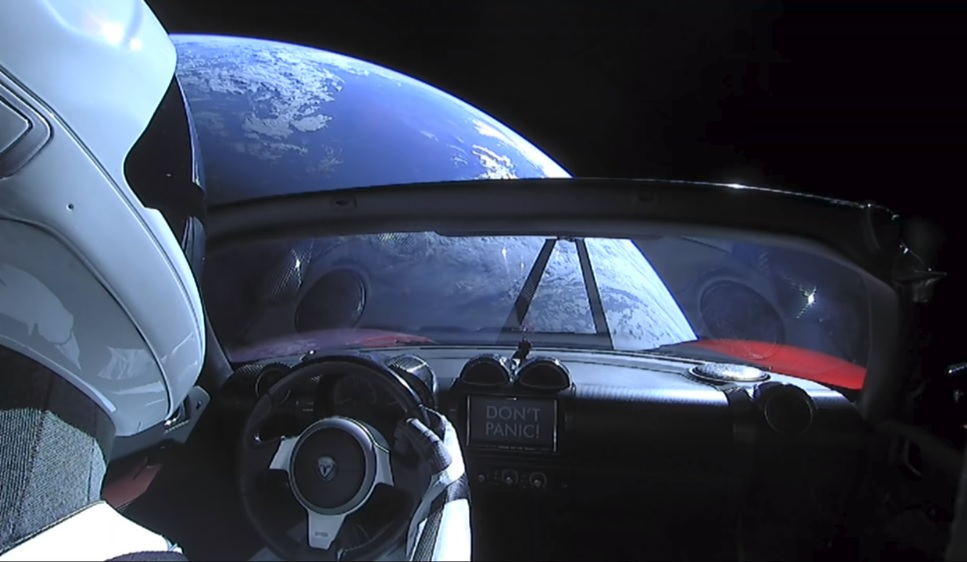 Elon Musk's Tesla Roadster Trip To Mars Streaming