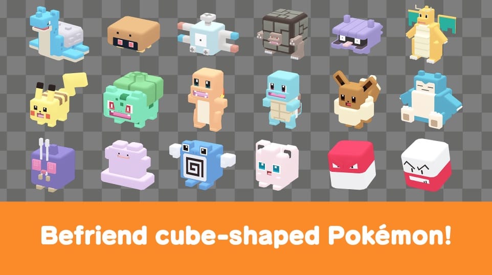 cube-shaped Pokémon buddies cube-shaped Pokémon buddies