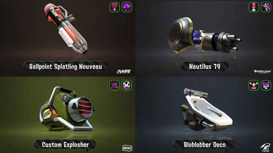 Splatoon 2, 8 New Weapons