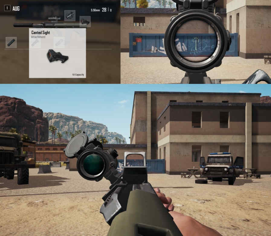 Canted Sight Scope