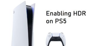 Enable PS5 HDR