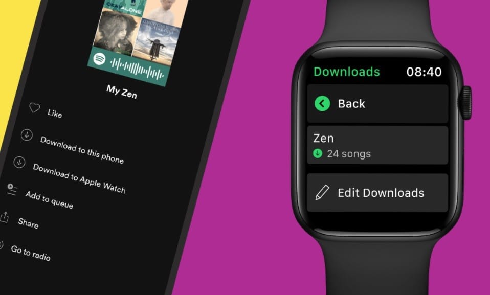 spotify download apple watch