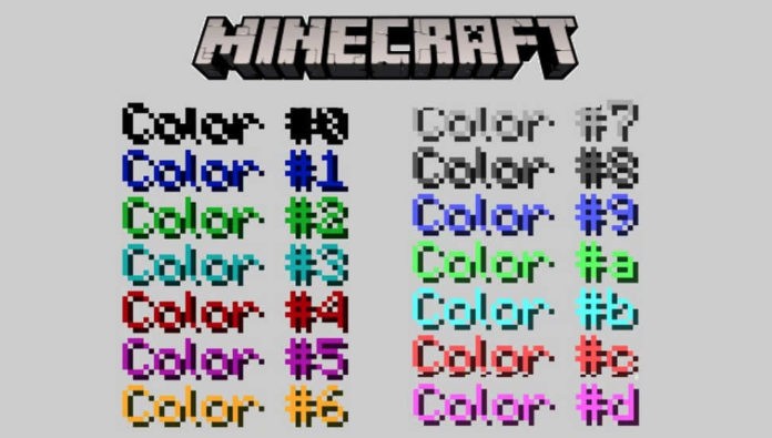 Minecraft Color Codes
