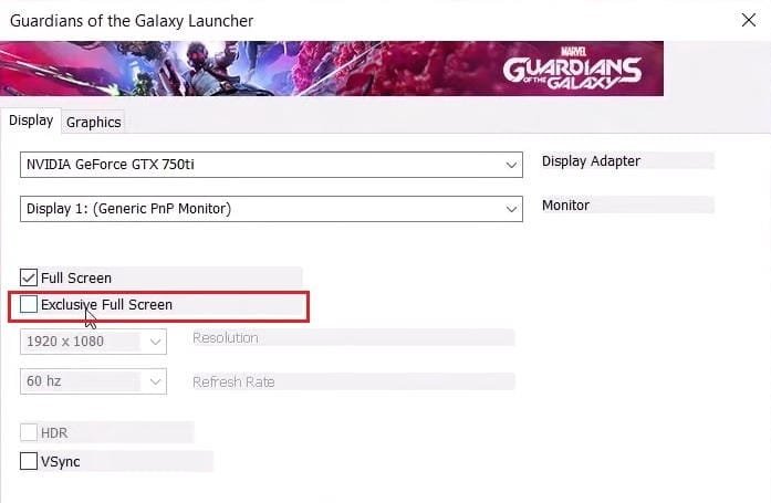 Exclusive Full Screen