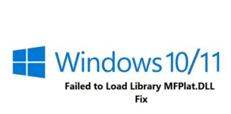 Failed to Load Library MFPlat.DLL