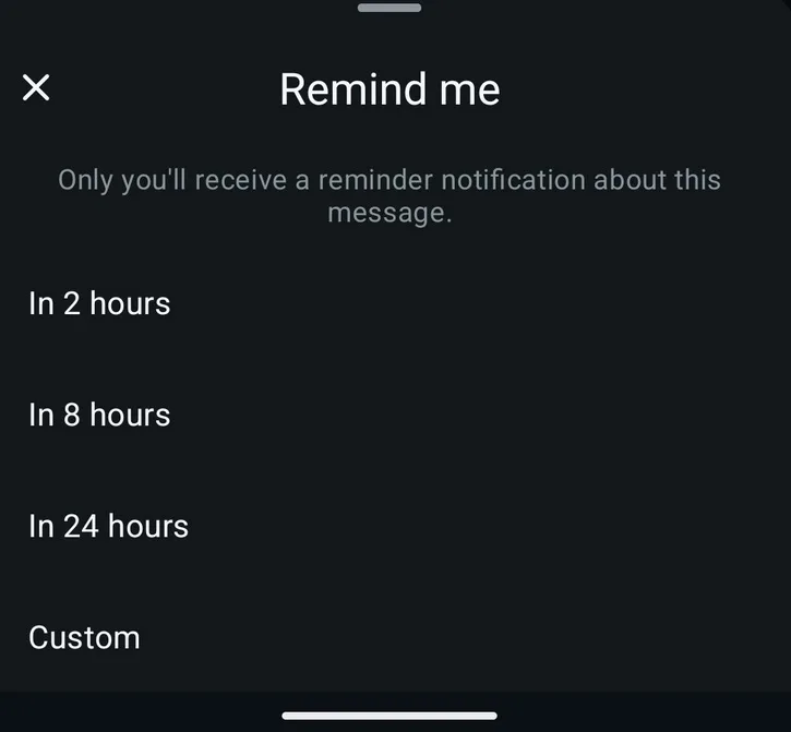 WhatsApp's Remind
