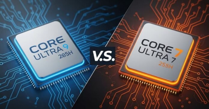 Core Ultra 9 285H vs Core Ultra 7 255H